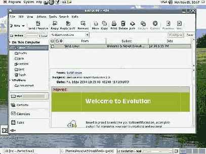 Почтовый клиент Evolution